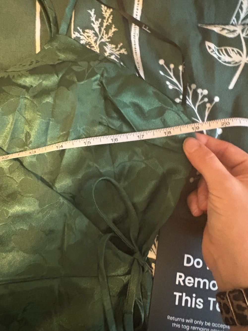 Lulu's Emerald Green Floral Midi Wrap Dress - Picture 4 of 6